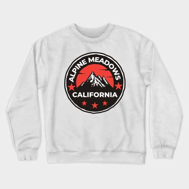 Alpine Meadows Ski Snowboard Mountain California Yosemite - Travel Crewneck Sweatshirt by Famgift